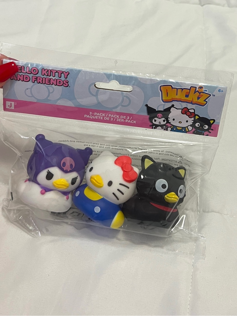 Hello Kitty And Friends Duckz 3-Packs Rubber Ducks Sanrio Bath Accessory Decor